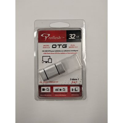 Clé USB OTG Mini Mobile 32GB Adapteur 3 en 1