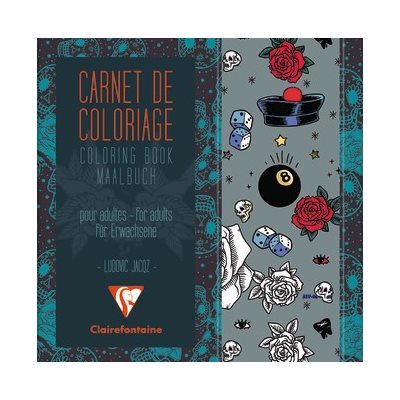 Carnet de Coloriage pour adultes Tatoo ClaireFontaine